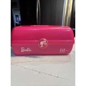 Caboodles X Barbie On-The-Go-Girl makeup case Iridescent Pink Vintage RARE